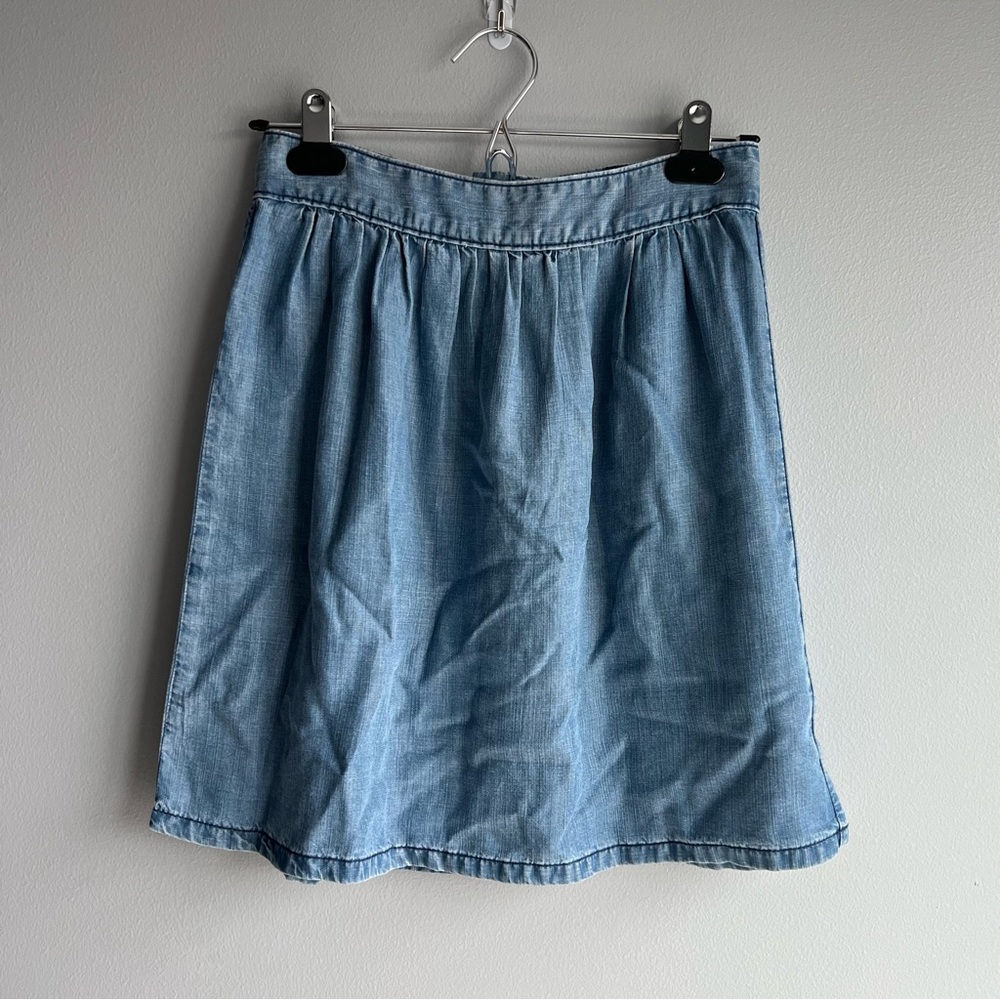 Madewell Chambray Mini Skirt